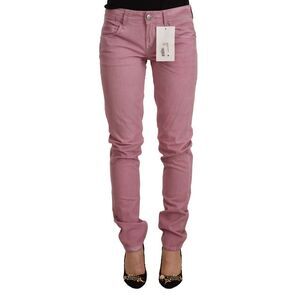 Acht Pink Cotton Slim Fit Women Denim Skinny Women's Jeans